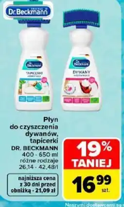 Carrefour Płyn do czyszczenia dywanów, tapicerki DR. BECKMANN oferta