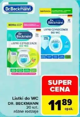 Carrefour Listki do WC Dr. Beckmann oferta