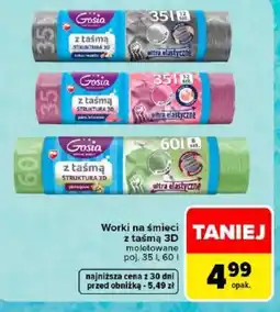 Carrefour Worki na śmieci z taśmą 3D oferta