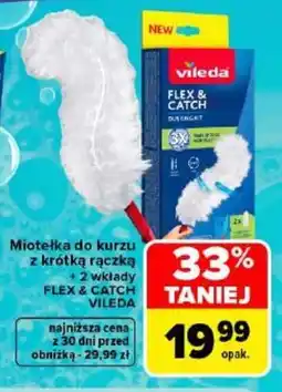 Carrefour Miotelka do kurzu z krótką rączką FLEX & CATCH VILEDA oferta