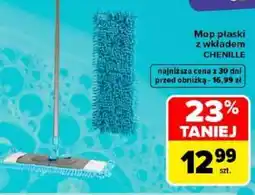 Carrefour Mop płaski z wkładem CHENILLE oferta