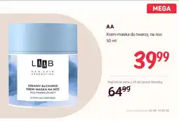 Rossmann Krem-maska do twarzy na noc AA LAAB oferta