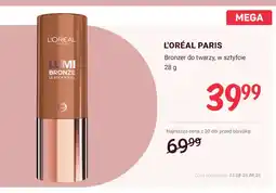 Rossmann Bronzer do twarzy w sztyfcie L'Oréal Paris Lumi Bronze Le Stick Soleil oferta