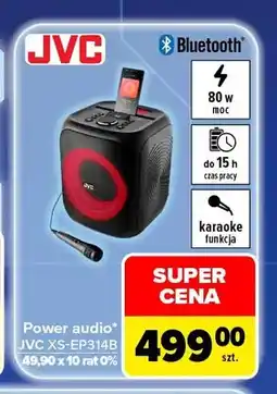 Carrefour Głośnik power audio Jvc XS-EP314B oferta