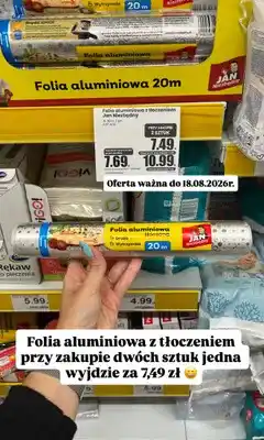 Dino Folia aluminiowa tłoczona Jan Niezbędny oferta