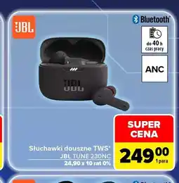 Carrefour Słuchawki douszne Tws Jbl Tune 230NC oferta