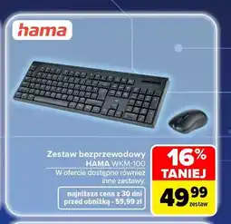 Carrefour Zestaw bezprzewodowy Hama WKM-100 oferta