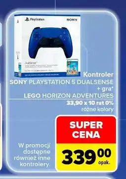 Carrefour Zestaw kontroler Sony PlayStation 5 DualSense + gra Lego Horizon Adventures oferta