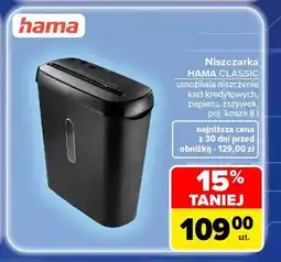Carrefour Niszczarka Hama Classic oferta