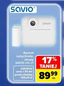 Carrefour Aparat natychmiastowy Savio AN-01 oferta
