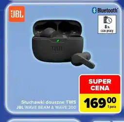 Carrefour Słuchawki douszne Tws Jbl Wave Beam oferta