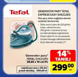Carrefour Generator pary Tefal Express Easy SV6212E0 oferta