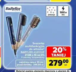 Carrefour Suszarka wielofunkcyjna do włosów BaByliss AS6550E oferta