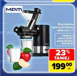 Carrefour Wyciskarka wolnoobrotowa Mpm MSO-17 oferta