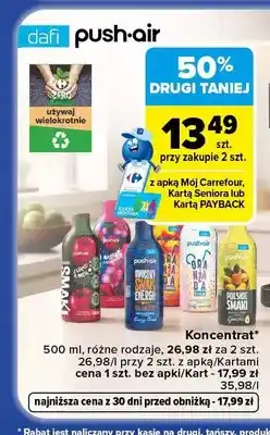Carrefour Koncentrat do napojów Push-Air oferta