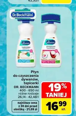 Carrefour Płyn do czyszczenia tapicerki Dr. Beckmann oferta
