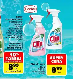 Carrefour Płyn do szyb Clin Lemon oferta