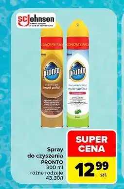 Carrefour Spray do czyszczenia Pronto Expert Care Wood Polish oferta
