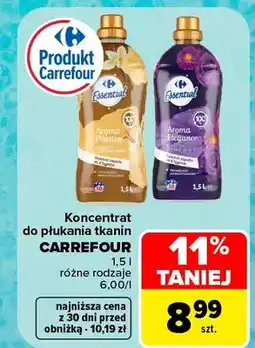 Carrefour Koncentrat do płukania tkanin Carrefour Essential Aroma Elegance oferta