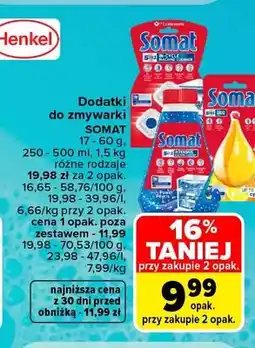 Carrefour Dodatki do zmywarki Somat Machine Cleaner oferta