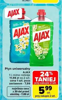 Carrefour Płyn uniwersalny Ajax Floral Fiesta Czerwony oferta