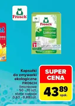 Carrefour Kapsułki do zmywarki ekologiczne Frosch Limone oferta