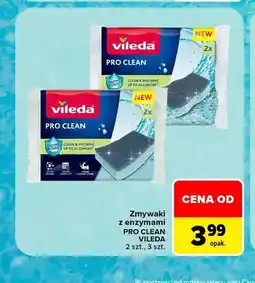Carrefour Zmywaki z enzymami Vileda Pro Clean 2-pak oferta