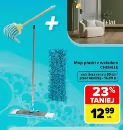 Carrefour Mop płaski z wkładem Chenille oferta
