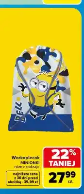 Carrefour Workoplecak Minionki oferta