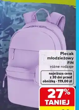 Carrefour Plecak młodzieżowy CoolPack Fin oferta