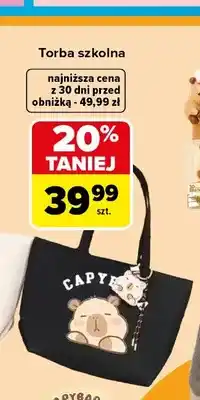 Carrefour Torba szkolna Capybara Wikam oferta