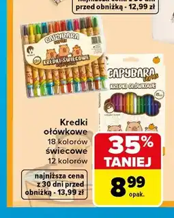 Carrefour Kredki świecowe 12 kolorów Capybara Wikam oferta