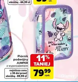 Carrefour Piórnik podwójny CoolPack JUMPER z wyposażeniem Stitch oferta