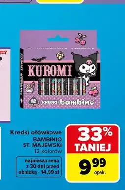 Carrefour Kredki ołówkowe Bambino St. Majewski Kuromi oferta
