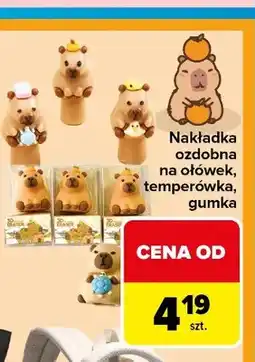 Carrefour Nakładka ozdobna na ołówek temperówka gumka Capybara Wikam oferta