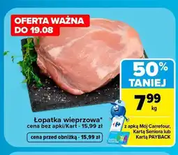 Carrefour Łopatka wieprzowa oferta