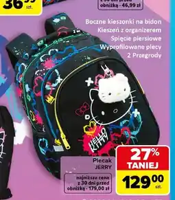 Carrefour Plecak Jerry CoolPack Hello Kitty czarny oferta