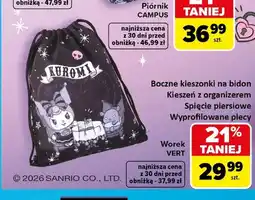 Carrefour Worek Vert CoolPack Kuromi oferta