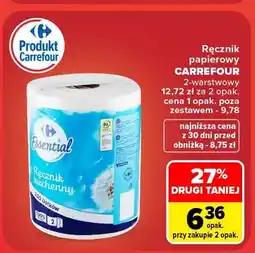 Carrefour Ręcznik papierowy Carrefour 2-warstwowy oferta
