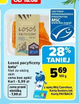 Carrefour Łosoś pacyficzny keta Connoisseur oferta
