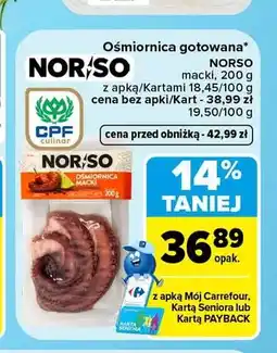 Carrefour Ośmiornica gotowana Nor/So oferta
