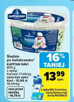 Carrefour Śledzie po kołobrzesku Kapitan Navi oferta