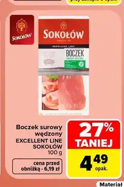 Carrefour Boczek surowy wędzony Sokołów oferta