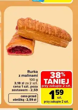 Carrefour Rurka z malinami oferta