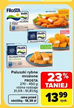 Carrefour Złote paluszki rybne Frosta oferta