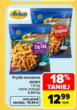 Carrefour Frytki mrożone Zig Zag Aviko oferta