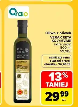 Carrefour Oliwa z oliwek Vera Creta Kolymvari extra virgin oferta