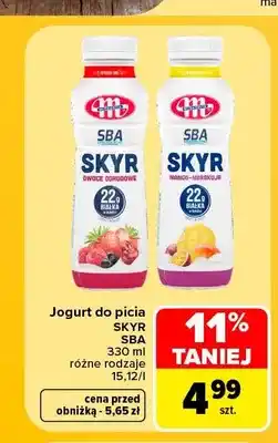 Carrefour Jogurt do picia Skyr SBA owoce ogrodowe oferta
