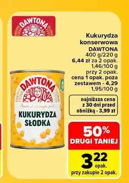 Carrefour Kukurydza konserwowa Dawtona oferta