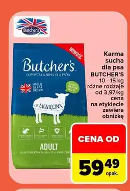 Carrefour Karma sucha dla psa Butcher's oferta